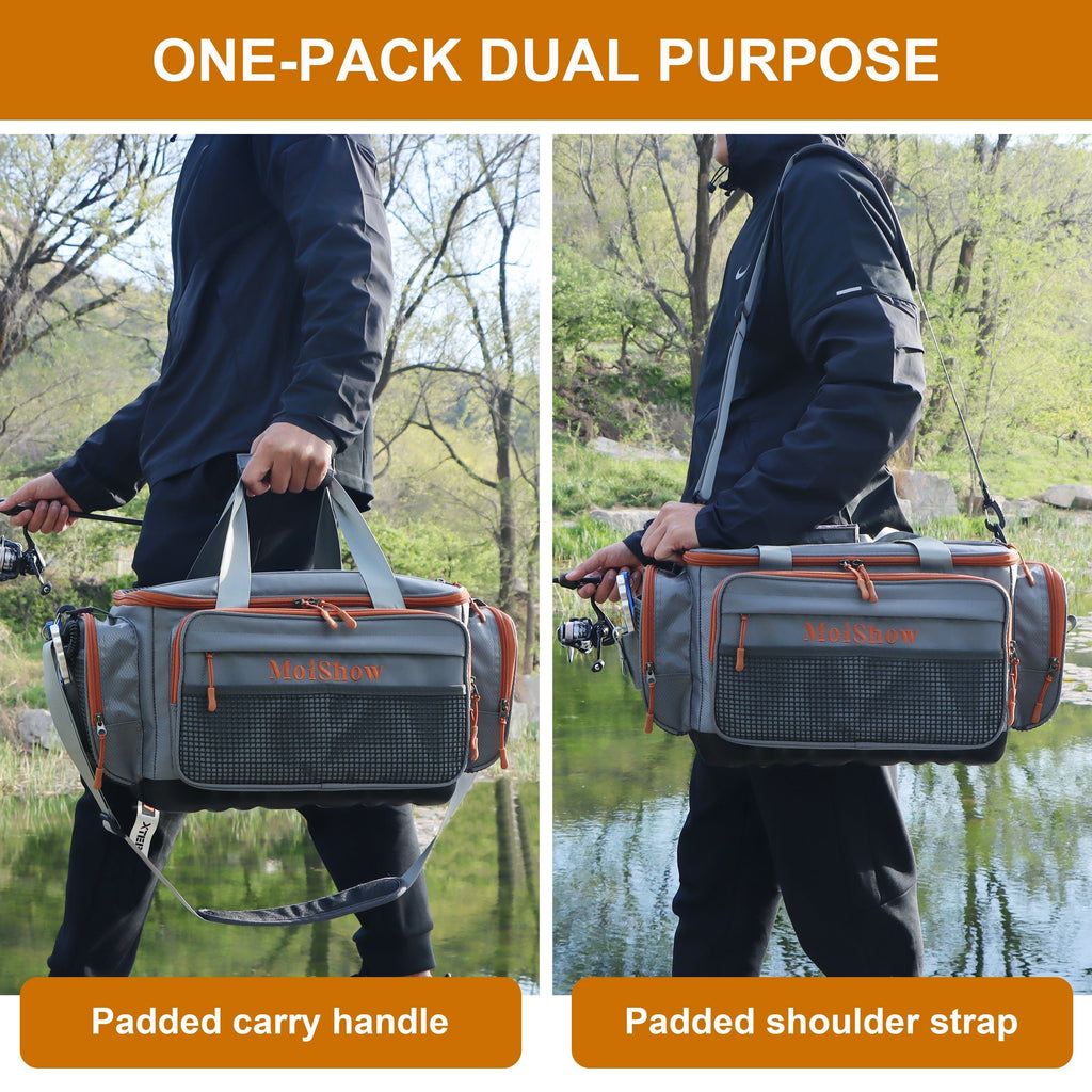 Fishing Tackle Box Bag with Compartments-1