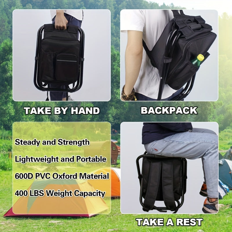 Portable Fishing Backpack Chair for Outdoor Adventures-1