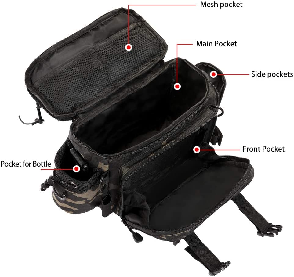 Fishing Tackle Storage Cross Body Sling Backpack-2