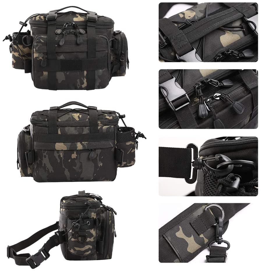 Fishing Tackle Storage Cross Body Sling Backpack-4