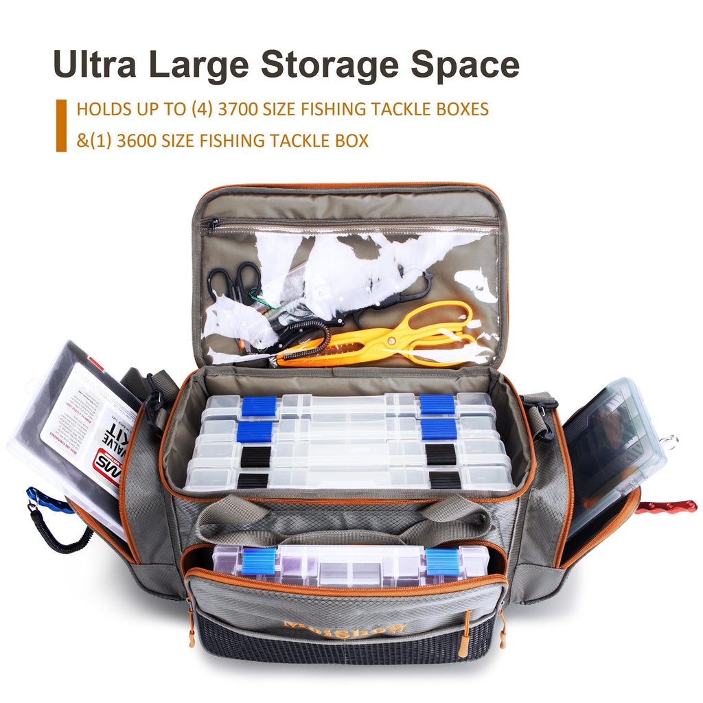 Fishing Tackle Box Bag with Compartments-2