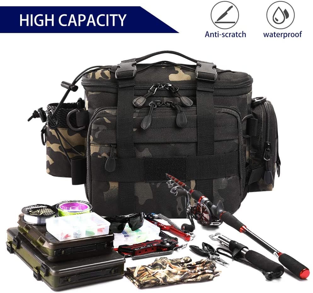 Fishing Tackle Storage Cross Body Sling Backpack-1