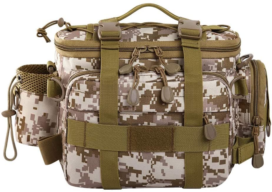 Fishing Tackle Storage Cross Body Sling Backpack-7