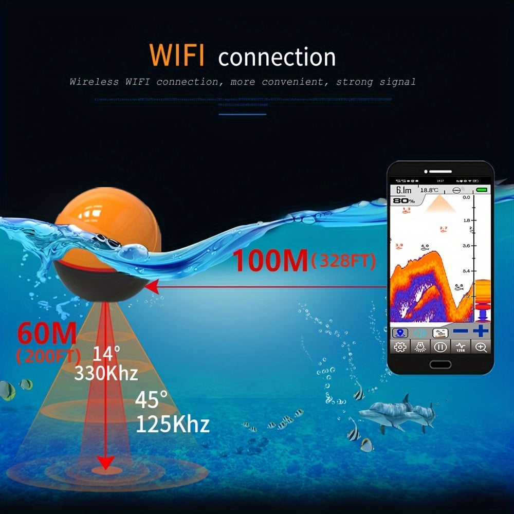 WIFI Fish Finder Wireless Sonar Echo Sounder-1